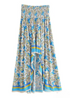 Long skirts boho asymmetrical floral pattern