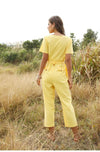 Boho Spring Pastel Yellow Jumpsuit