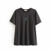 Boho Sun & Moon Black T-shirt