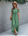 Emerald Green Boho Dress