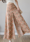 Boho Long floral Wrap Skirt with ruffles
