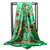 Boho Vintage green scarf with butterfly print
