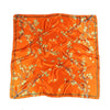 Boho vintage Scarf orange golden print pattern