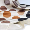 Boho trendy Scarf beige with brown prints