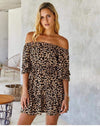 Leopard Boho Mini Dress