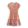 Orange Boho Chic Dress