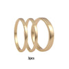 Boho Gold Twisted Chunky Rings