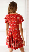 Red Boho-Style Dress