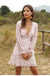 Romantic Mini Dress in Pastel Pink