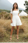 Romantic Short Dress in White