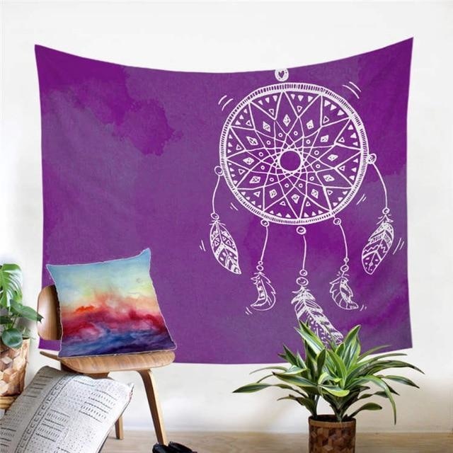Purple Dream Catcher Boho Tapestry