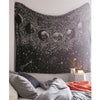 Black Boho Moon Tapestry