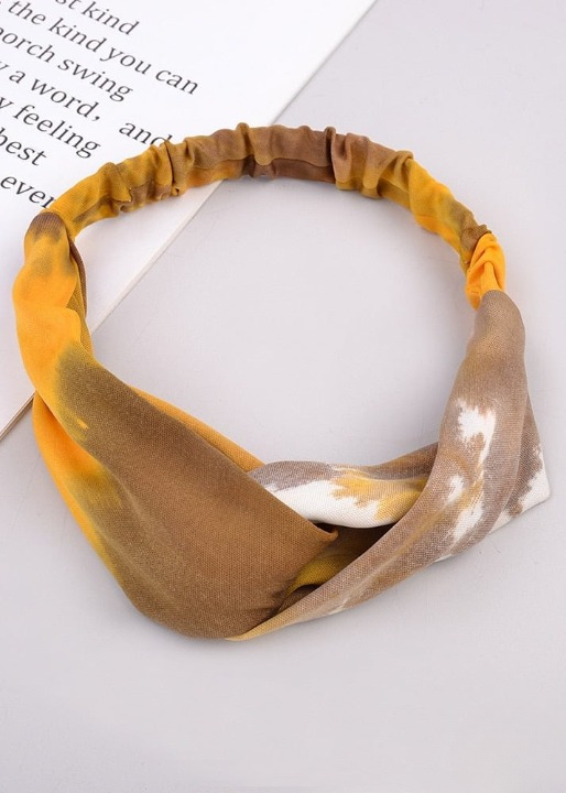 Boho Headband with Tie-Dye pattern