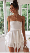 White Boho Mini Dress