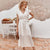 White Chic Bohemian Dress with transparency effects