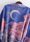 Trendy Purple Boho Kimono Original print