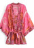 Boho Pink Kimono with Original Print