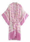 Boho Kimono Mid-length Pink Floral