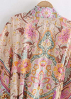 Long Stylish Floral Boho Kimono