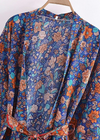 Chic Boho Floral Kimono Flared Sleeves