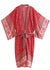 Gorgeous Red Floral Boho Kimono
