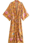 Long Boho Kimono Flashy Yellow