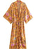 Long Boho Kimono Flashy Yellow